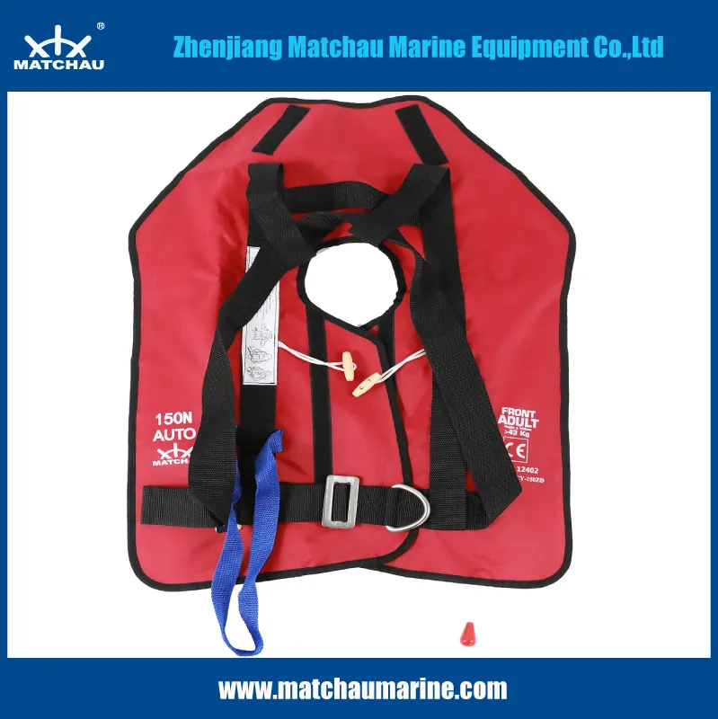150n Buoyancy Lifesaving and Customized Inflatable Life Jacket for Adult