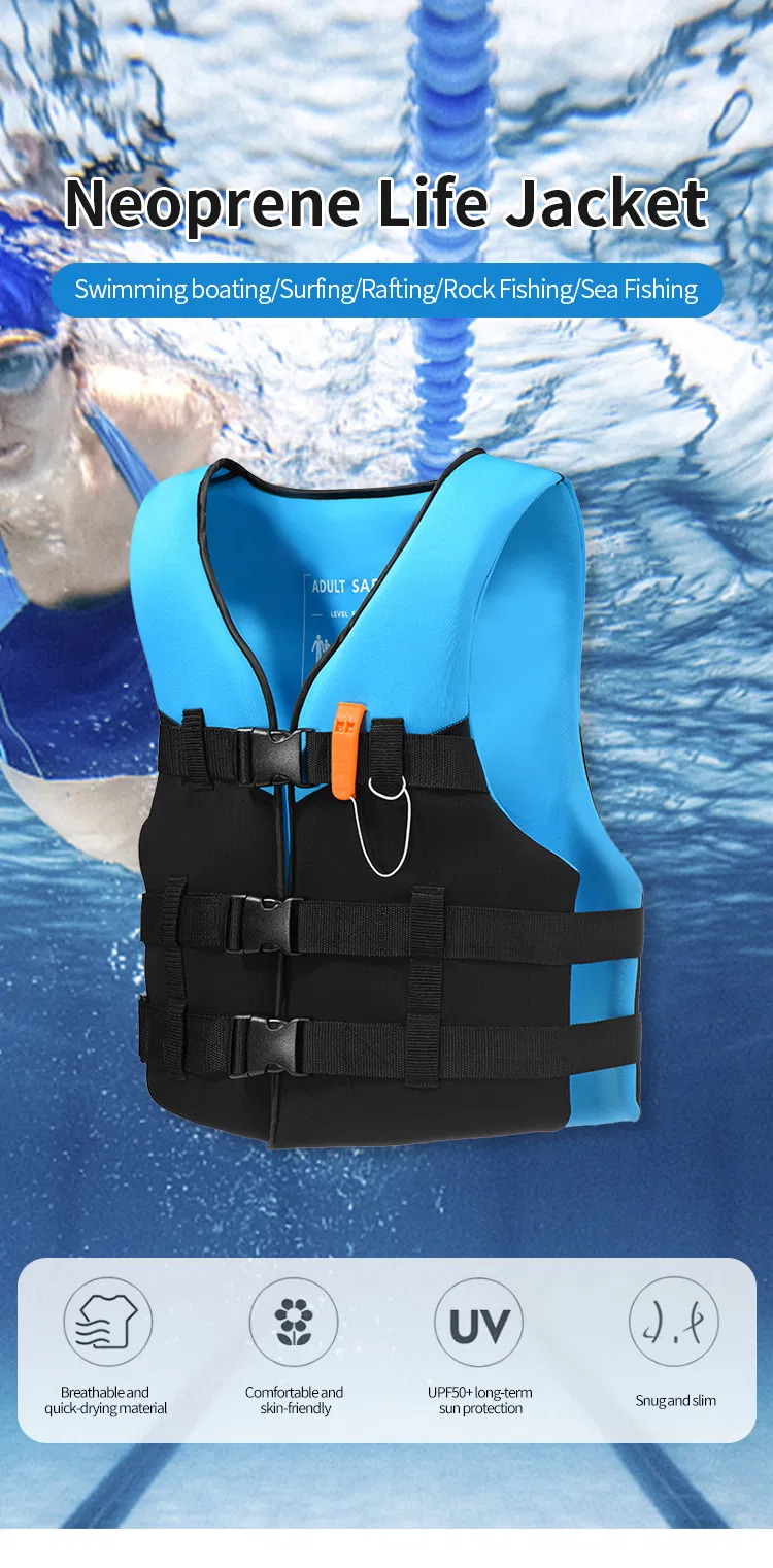 2021 Baizhou Newest Buoyancy Manufacturing EPE Neoprene Foam Life Jacket OEM Safety Vest