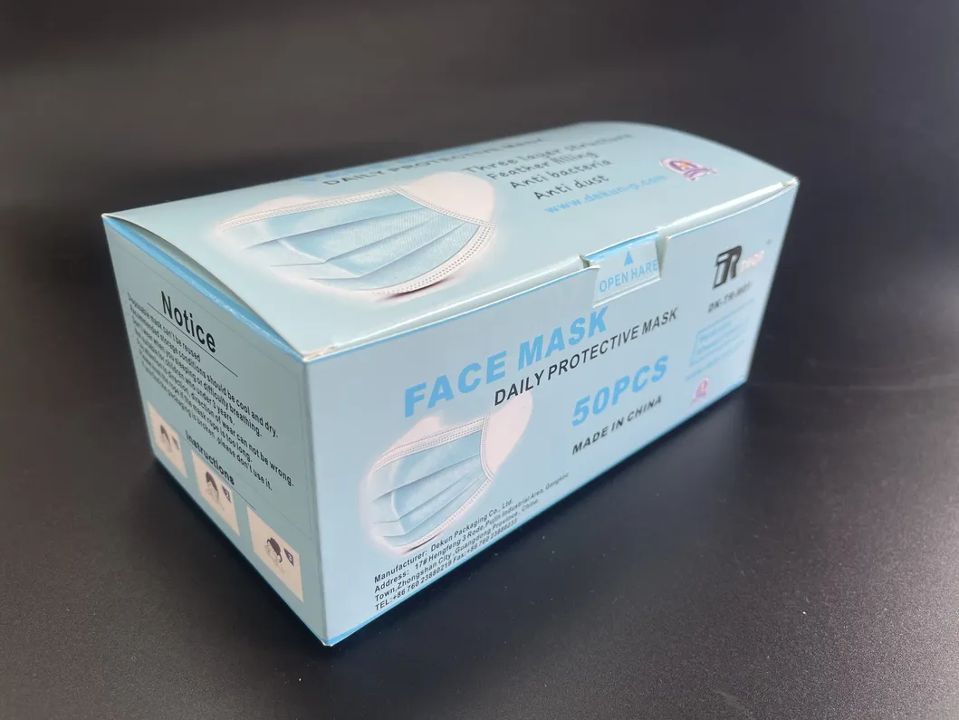 3 Layer Earmuffs Mask Supplier in China Disposable Non-Medical Mask