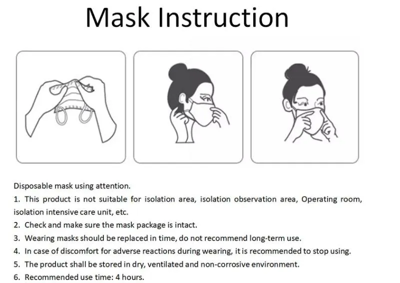 3-Ply Face Mask Dust Non Woven Mask