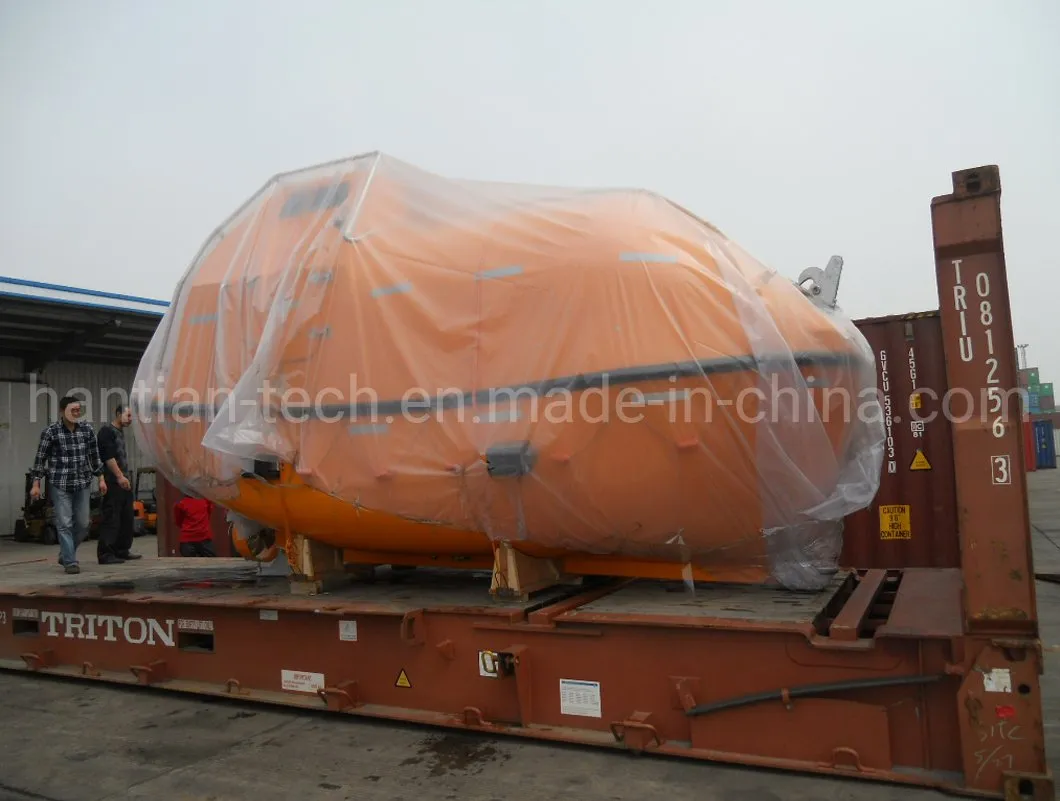 31p Capacity Marine Lifesaving Equipment Freefall Type Totally Enclosed FRP Boat