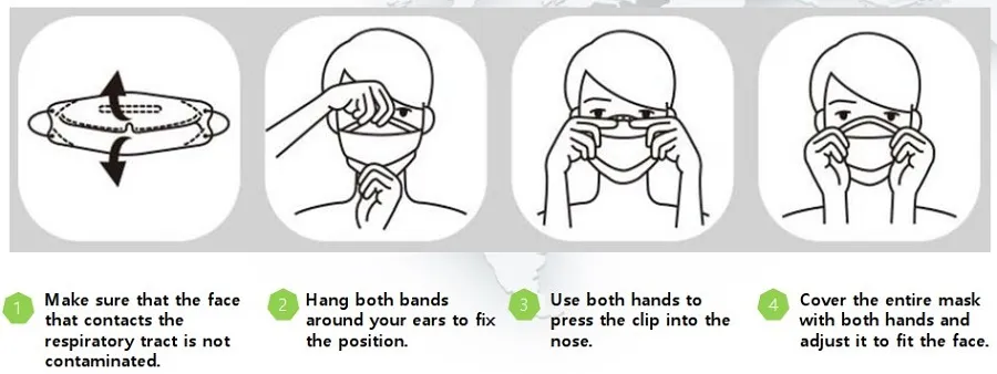 3D Triangle Folded Disposable Face Mask Particulate Respirators Face Mask for Women&Men