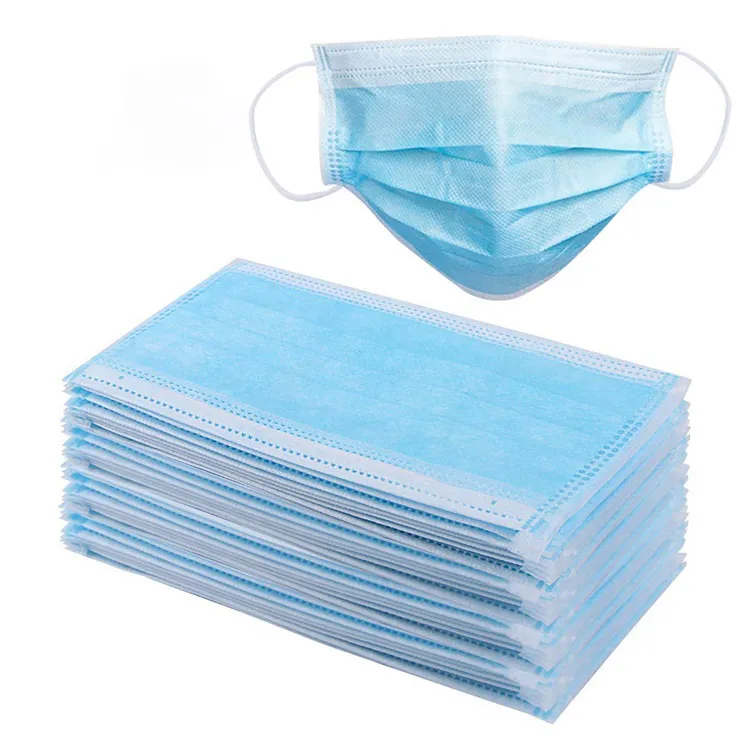 3ply Earloop Antibacterial Face Mouth Mask China Suppliers Disposable Antivirus Face Mask