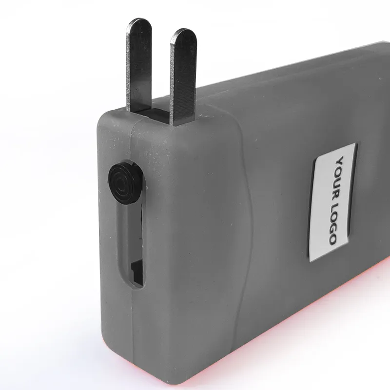 800type Stun Gun High Voltage Rechargeable Battery Electric Shocking Device Flashligh Black