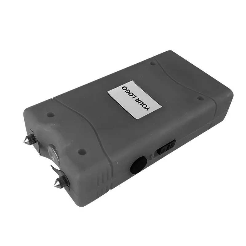 800type Stun Gun High Voltage Rechargeable Battery Electric Shocking Device Flashligh Black