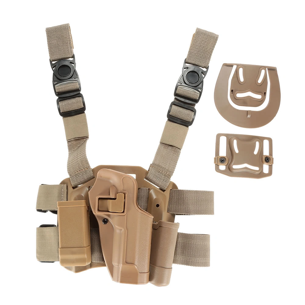 Adjustable Molle Tactical Thigh Pistol Gun Holster Right Handed Drop Leg Holster