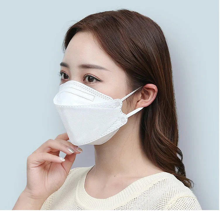 Adult Kf94 Fish Fish Shape 3D Disposable Mask Fish Mouth Willow Leaf Korean Version of Dust Respirator Wholesale All-Round Protection Personal Protective