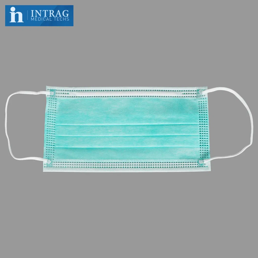 Anti-Bacterial 3-Layer Protective Non-Woven Ear Hook Type Medical Surgical Facial Mask