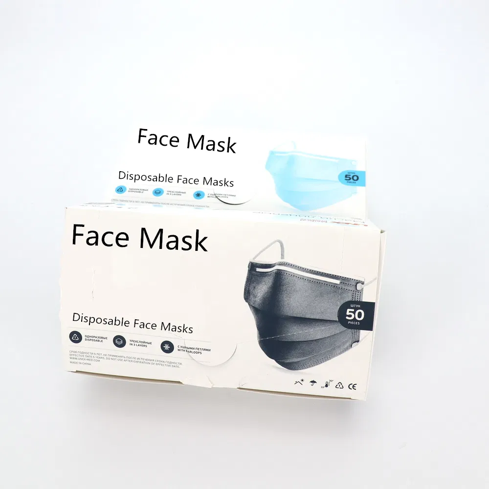 Anti Dust Disposable Non-Wove 3 Layer Ply Filter Mouth Face Meltblown Masks
