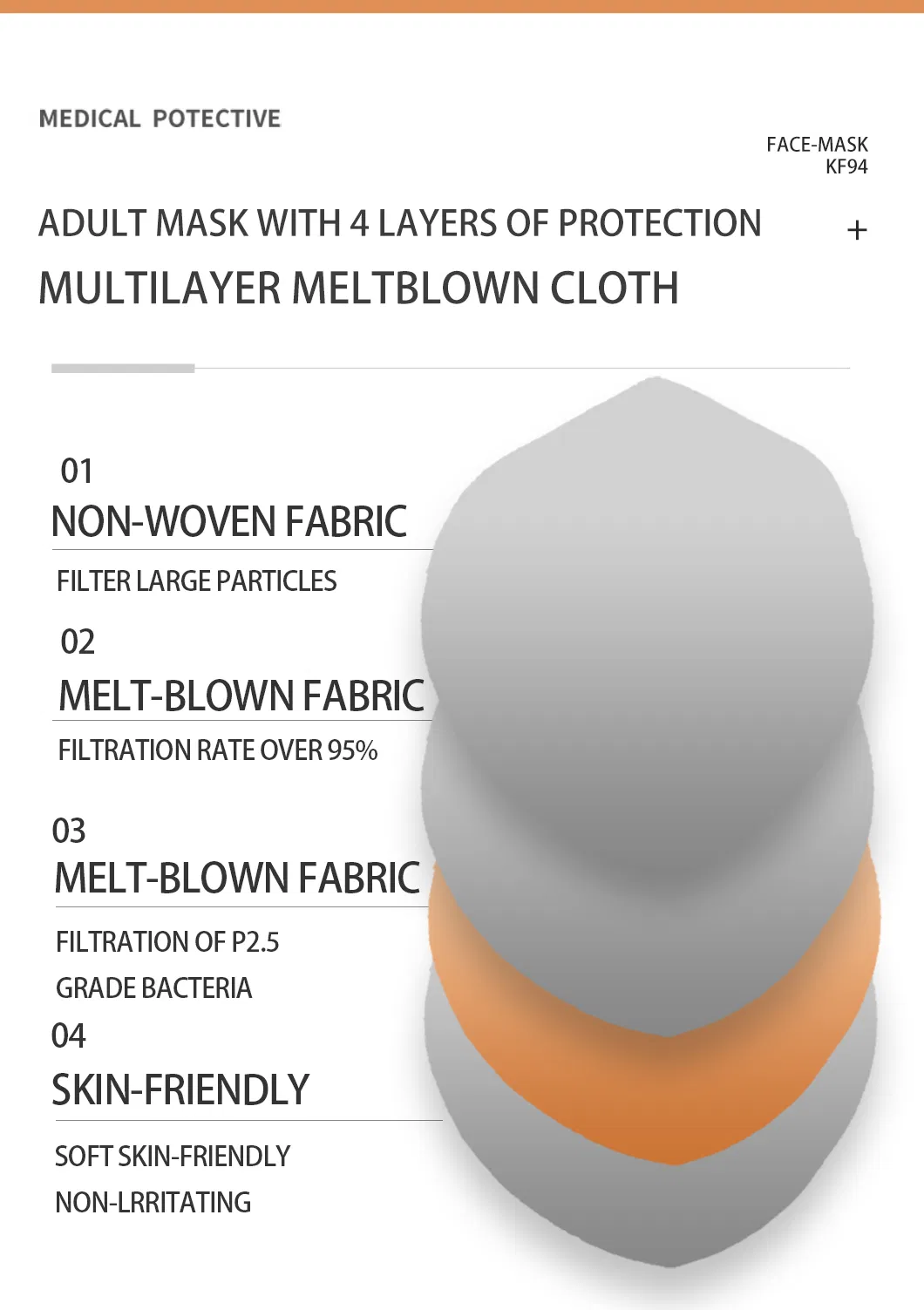 Anti-Dust Willow Leaf Mask Color Disposable Protective Kf94 Facemask