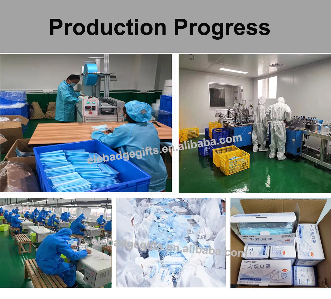 Anti Flu  Mask Filter Non-Woven Facial Respirator Disposable 5ply Face Masks