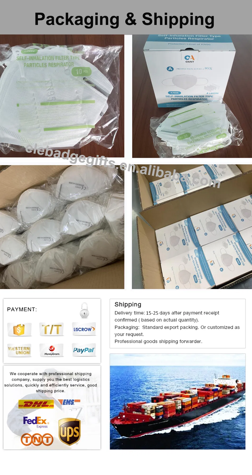 Anti Flu  Mask Filter Non-Woven Facial Respirator Disposable 5ply Face Masks