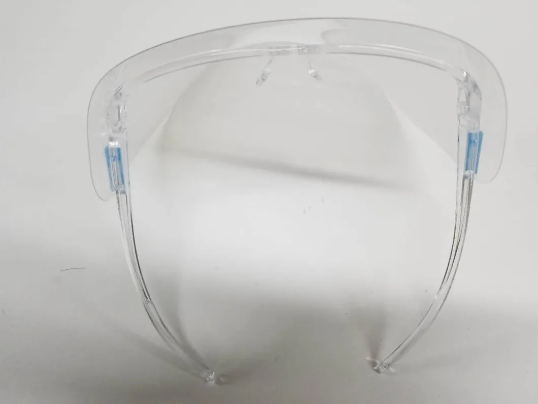 Anti Fog Clear Transparent Protective Safety Visor Face Facial Weat Glasses Clear Shield Faceshield with Glasses  Nmpa Testing Reports Anti Virus