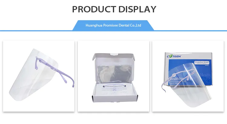 Anti Fog Droplets Transparent Protector Facial Eye Protective Face Shield Glasses Visors with Frame