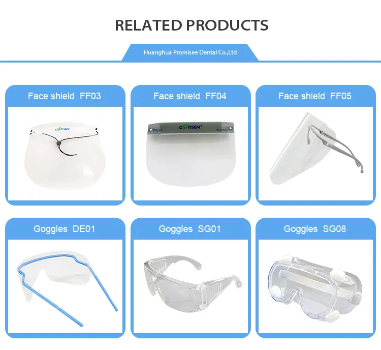 Anti Fog Droplets Transparent Protector Facial Eye Protective Face Shield Glasses Visors with Frame