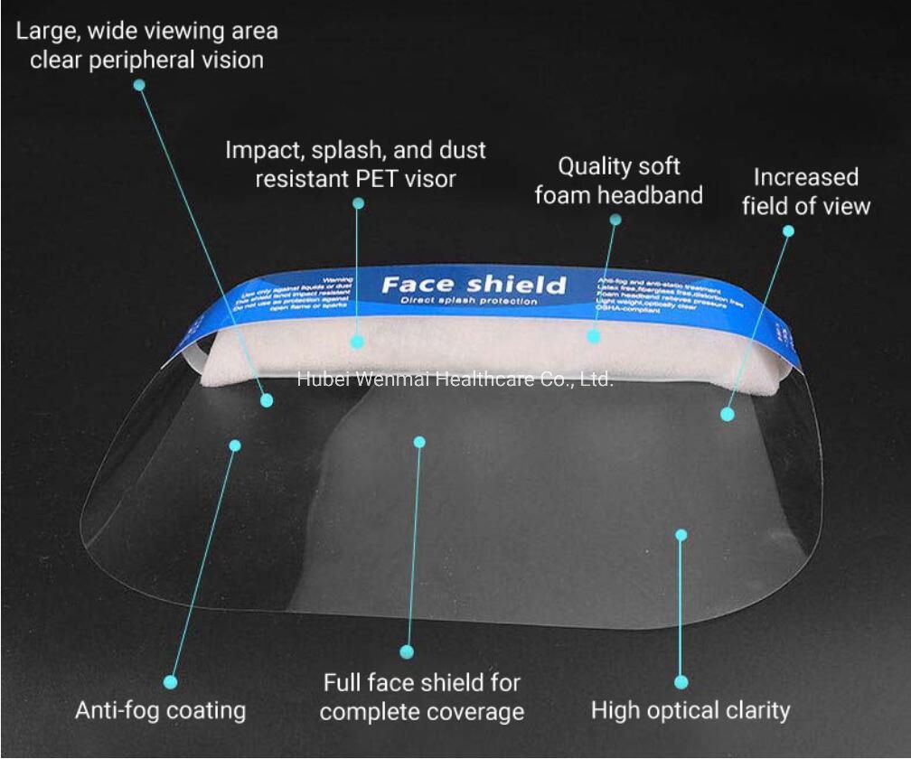 Best Professional Safety Hygiene Splash Isolation Disposable Protective Anti-Fog Clear Plastic Pet Face Shield with Glasses Frame Eye Protection