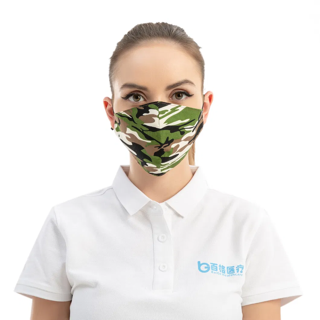 Camouflage Anti-Haze Pm2.5 Mask Cotton Adult Three-Dimensional Mask