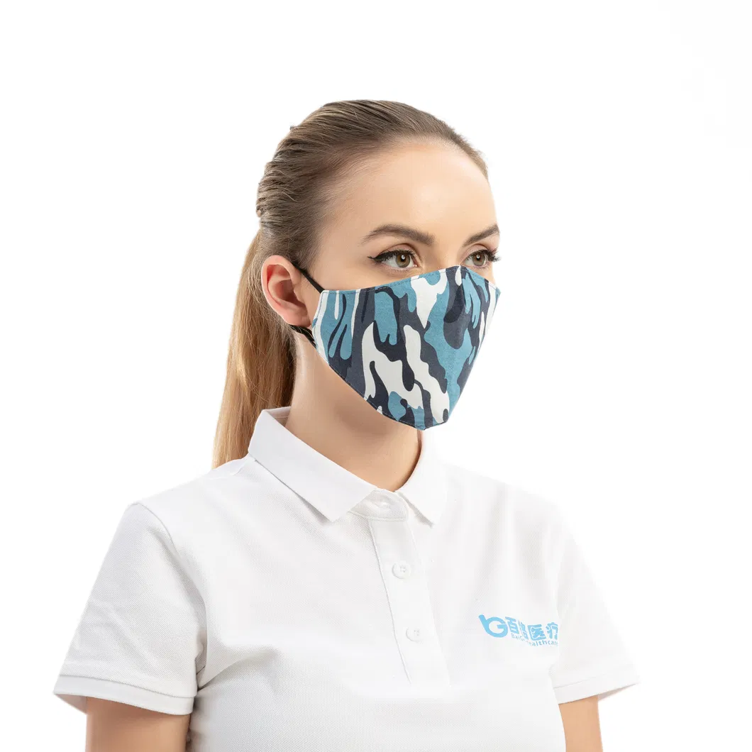 Camouflage Anti-Haze Pm2.5 Mask Cotton Adult Three-Dimensional Mask