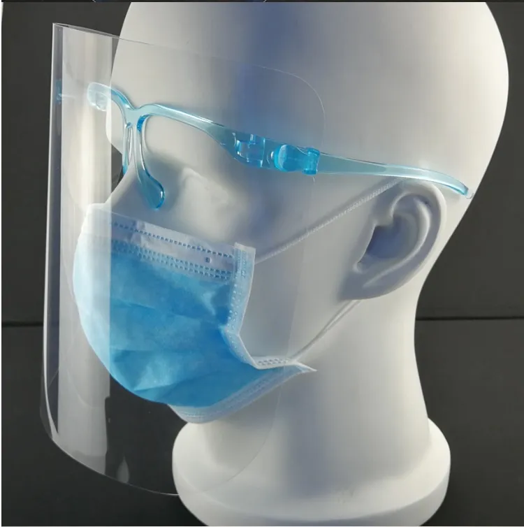 China Factory Heng De High Quality Safety Eyewear Face Frame Shield