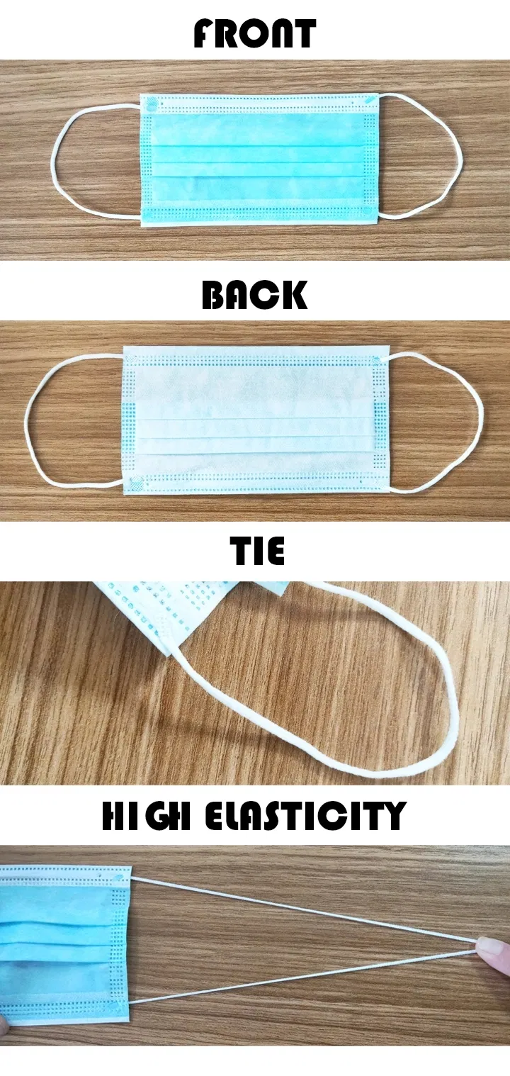 China Suppliers Antibacterial 3 Ply Disposable Face Mask