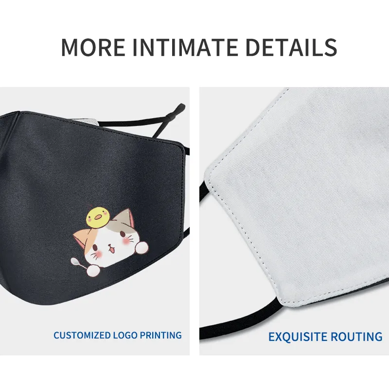 China Supplies Stylish Protection 4 Ply Filter Pm2.5 Poplin Cloth Mask for Adult