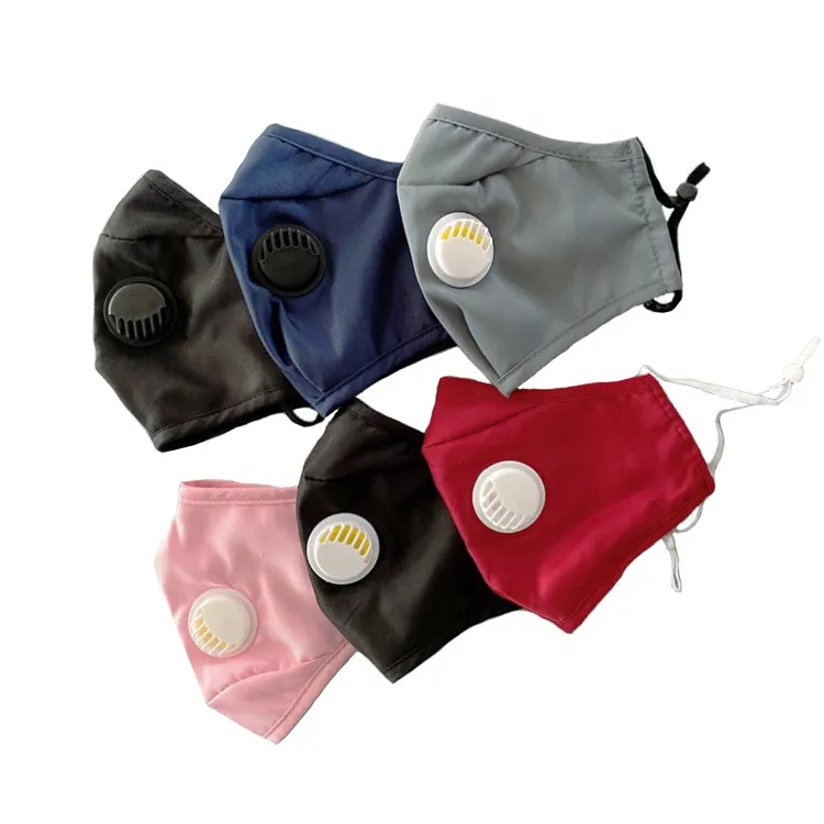 Chinese Suppliers Cotton Pm2.5 Mouth Mask Activated Carbon Filter Face Masks with Valve