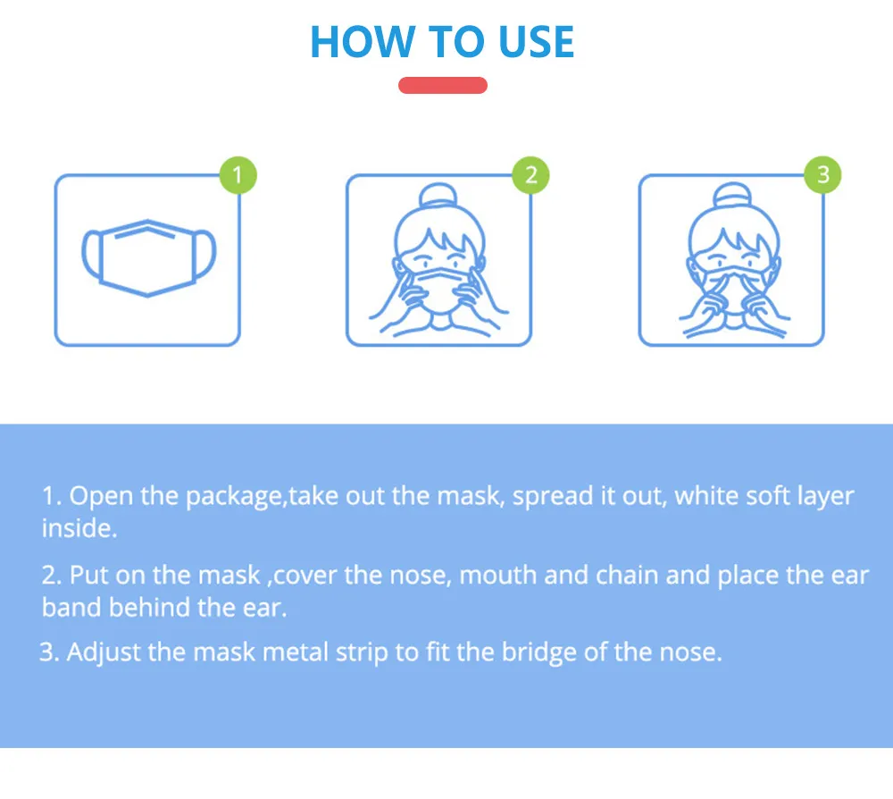 Chinese Suppliers Disposable Nonwoven Face Mask Ear Loop Type Cheap Disposable Face Mask