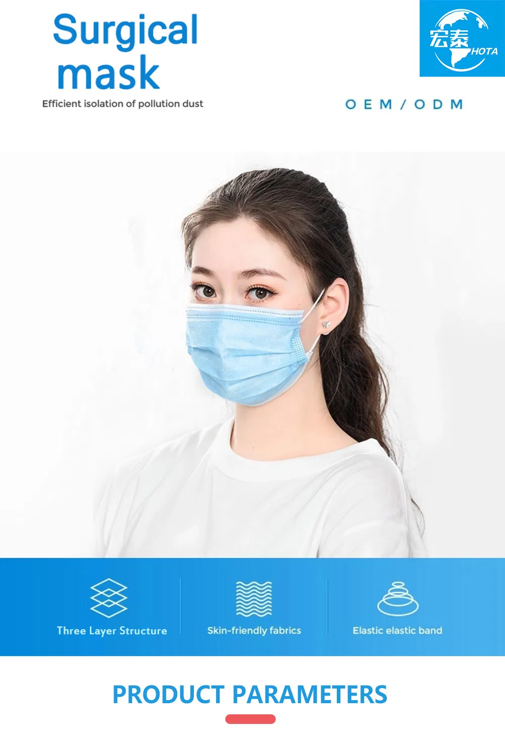 Chinese Suppliers Disposable Nonwoven Face Mask Ear Loop Type Cheap Disposable Face Mask