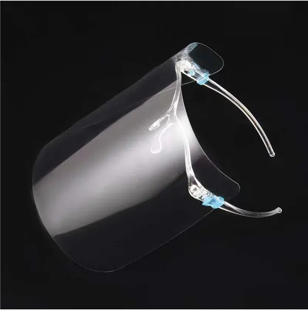 Clear Security Faceshield Transparent Protection Glass Face Shield with Glasses Frame