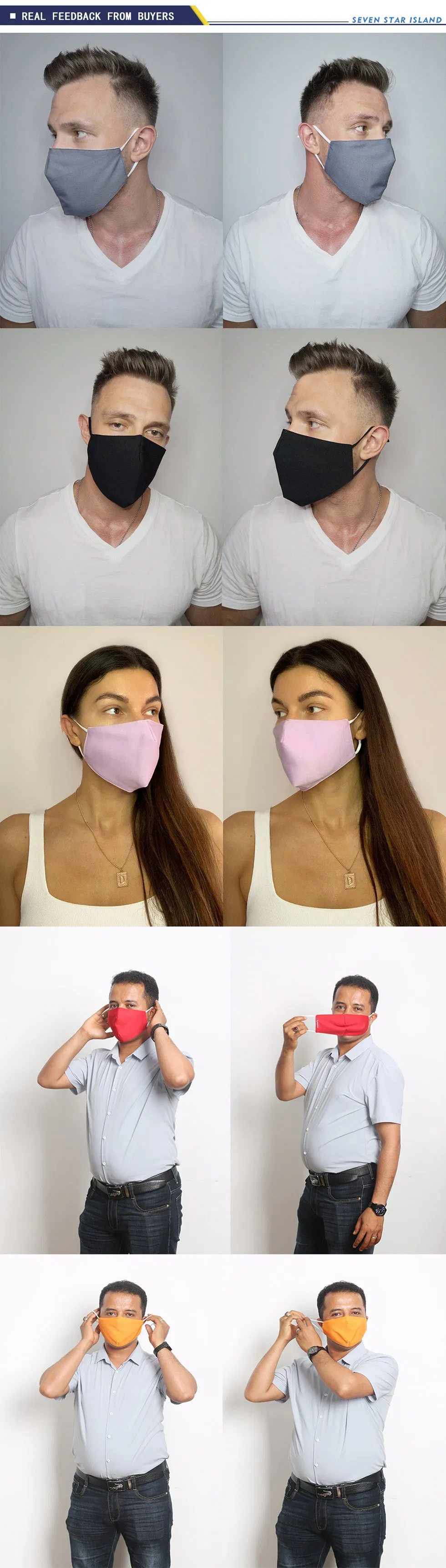 Comfortable Breathable Reusable Safety Washable Cotton Fashion Facial Face Maskes