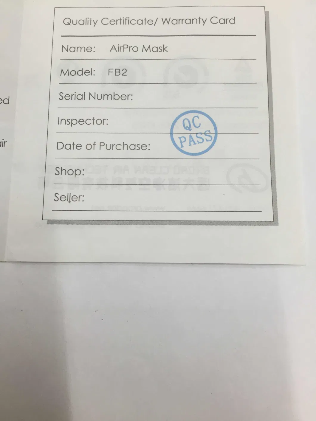 Convenient Disposable Healthy Lung Protection Face Mask with Space Keeper