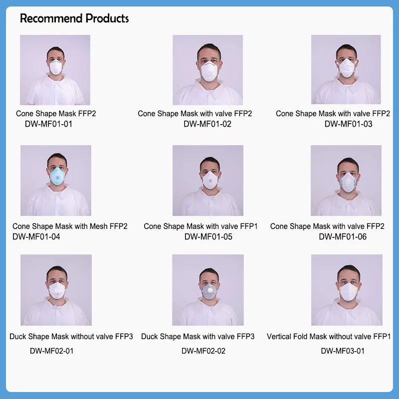 Daily Protection Cup Shape Non-Woven Disposable Face Mask