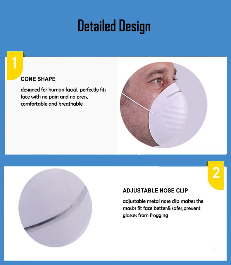 Daily Protection Cup Shape Non-Woven Disposable Face Mask