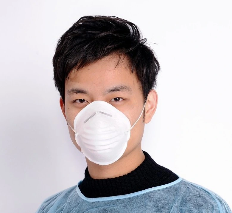 Disposable 3 Ply Facial Mask Cover with Elastic Earloops for Industry