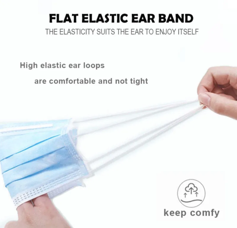 Disposable 3 Ply Non Woven N99 N95 N90 Ffp2 Ffp3 Dust Mask Respirator