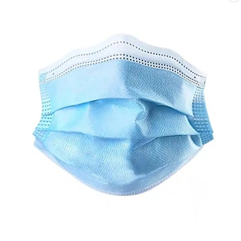 Disposable 3ply Facial Mask High Quality Anti Fog Dust Protective Lace up and Ear Hanging Face Mask