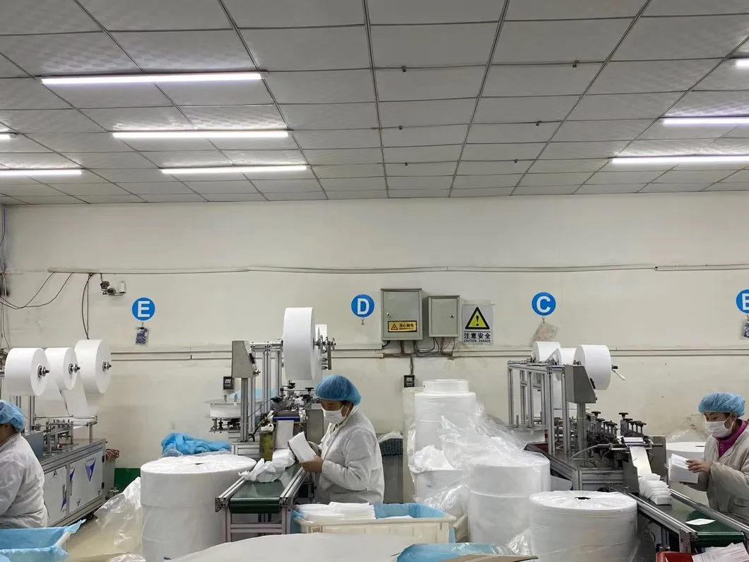 Disposable 3ply Facial Mask High Quality Anti Fog Dust Protective Lace up and Ear Hanging Face Mask