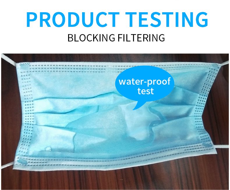 Disposable Earloop 3 Ply Dust Civil Face Masks of Prevention Virus Dust