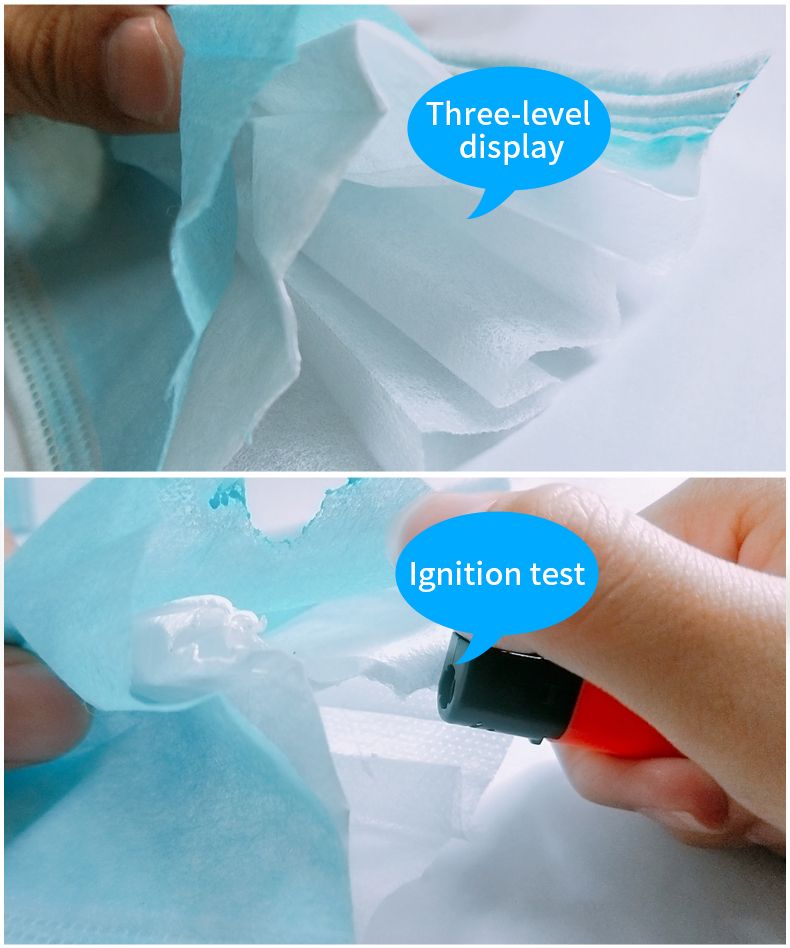 Disposable Earloop 3 Ply Dust Civil Face Masks of Prevention Virus Dust