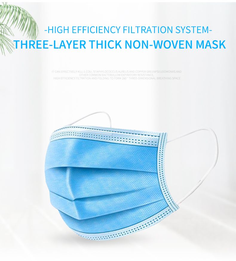 Disposable Face Mask with Earloop 3-Ply Face Mask
