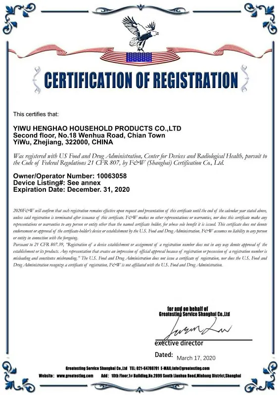 Disposable Face Musk with Certificate