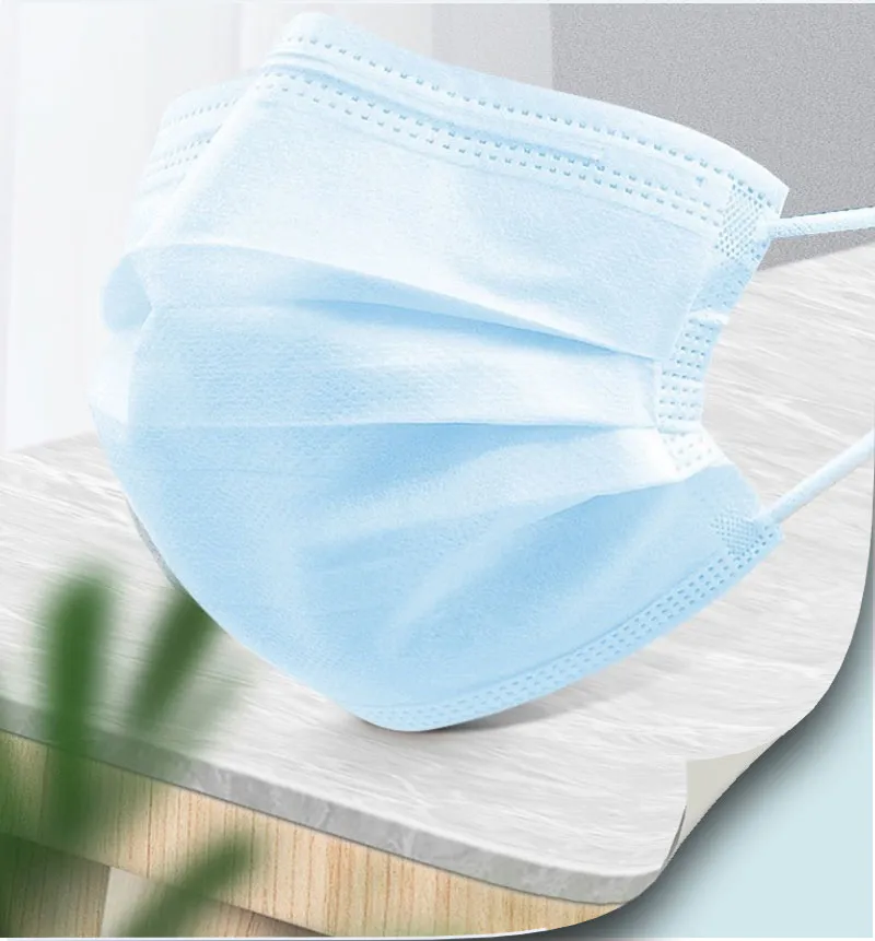 Disposable Fast Face Masks 3-Ply Mouth Cover for Daily Protection