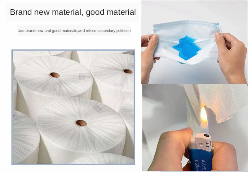 Disposable Fast Face Masks 3-Ply Mouth Cover for Daily Protection