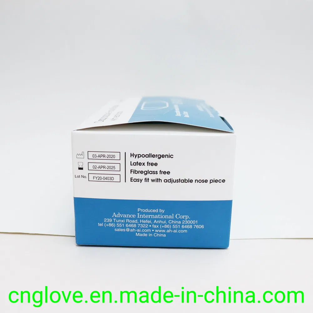 Disposable Mask/Dust Mask Non Woven with 3 Layers Blue Colour Protection