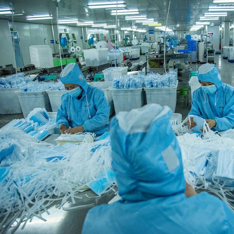 Disposable Non-Woven Face Masks 3 Layer Safely Mask