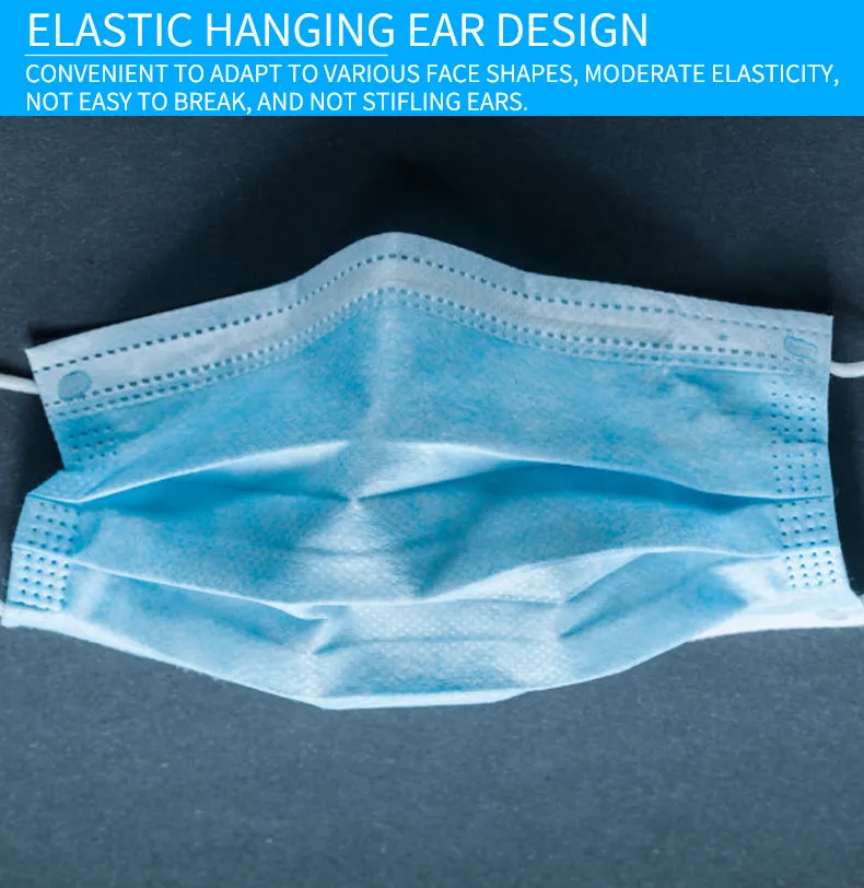 Disposable Non-Woven Protective Face Mouth Civil Mask