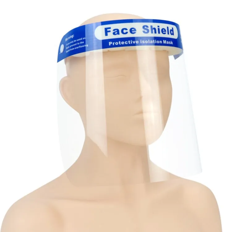 Disposable Pet Protective Transparent 330*250*0.25mm Anti-Fog Face Shield in Stock