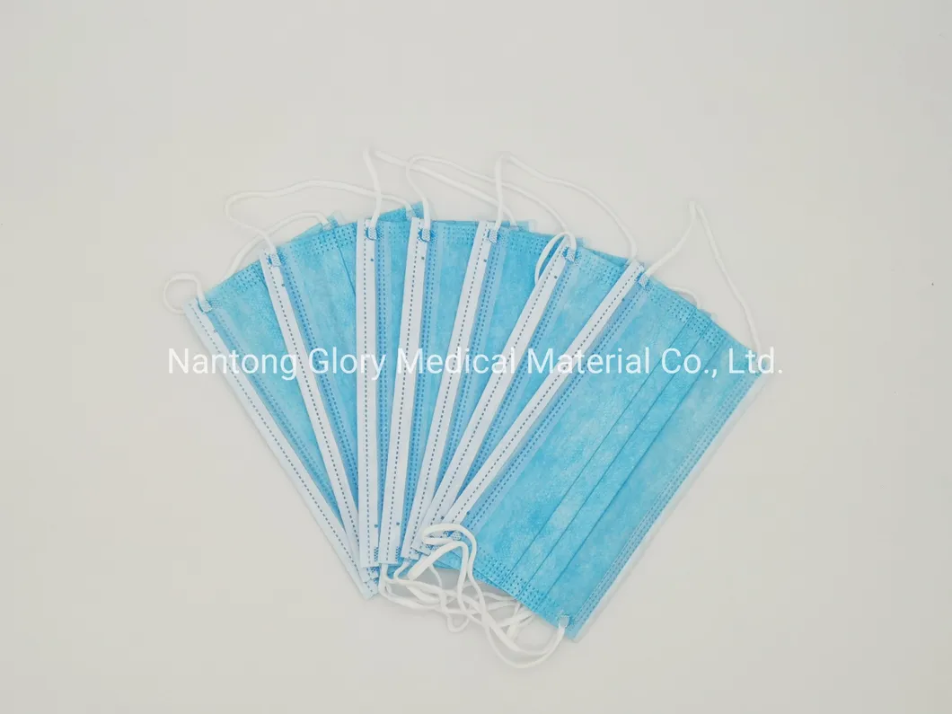 Disposable Protective Non-Woven 3ply Facial Melt-Blown Earloop Face Mask