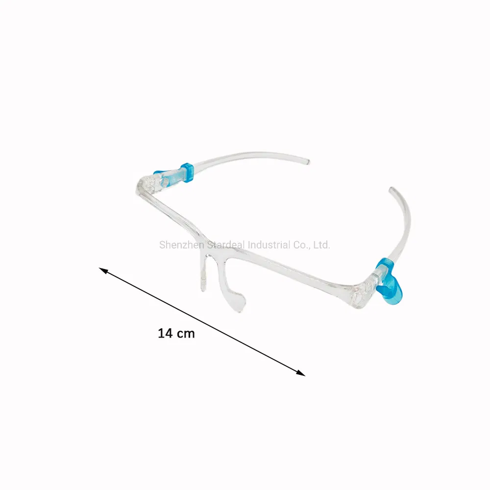 Clear Plastic Protective Glasses Frame Anti-Fog Face Shield