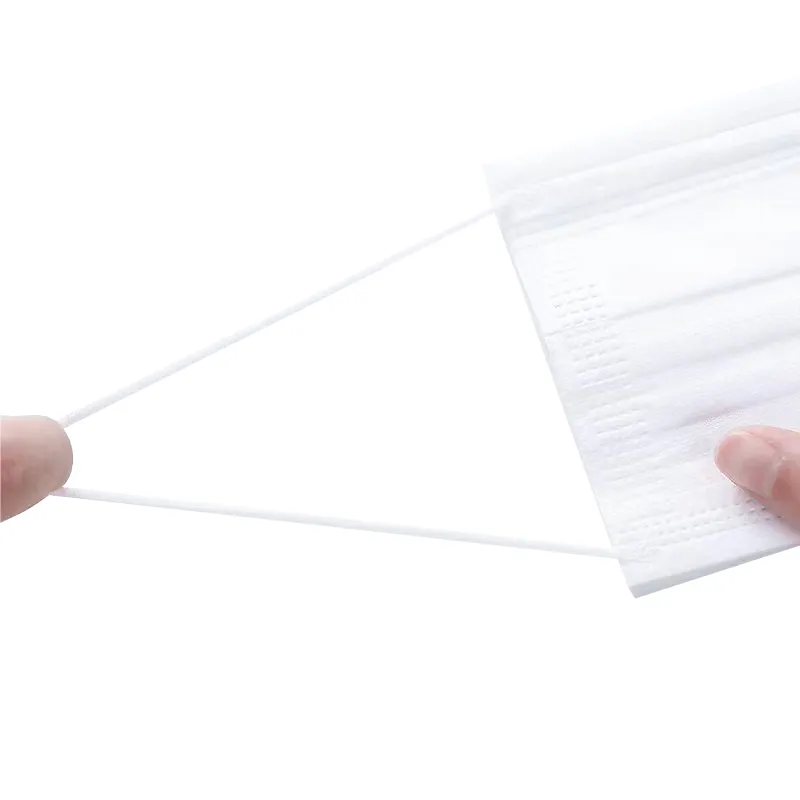 Disposable White Color Mask Breathable 3 Layer Civil Protection Face Mask